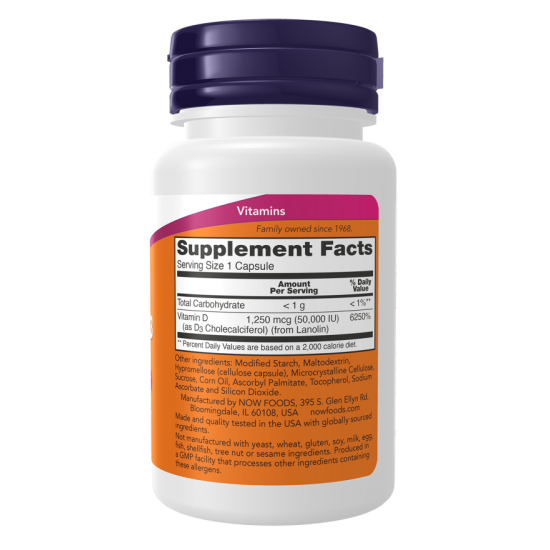 D-3 50,000 IU - 15 Capsules