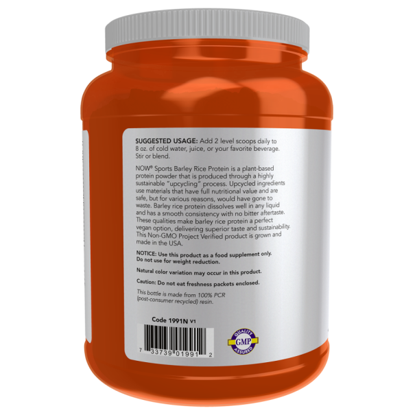 Barley Rice Protein Powder 680g Árpa-rizs fehérje por