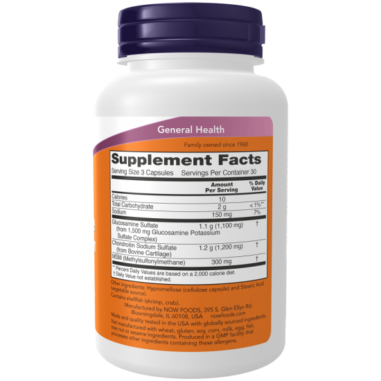 Glucosamine & Chondroitin with MSM 180 Capsules