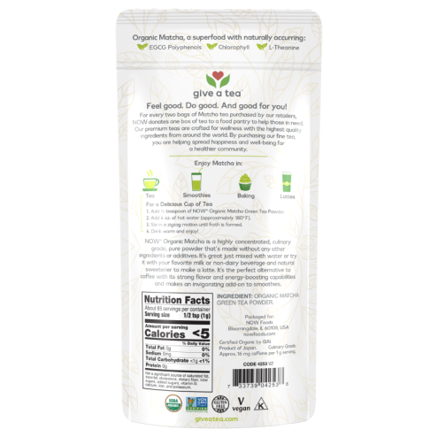 Matcha Green Tea Powder, Organic 85g