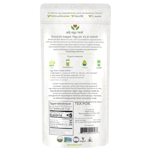 Matcha Green Tea Powder, Organic 85g