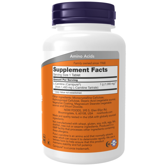 L-Carnitine 1000 mg 100 Tablets L-Carnitine 1000 mg 100 Tablets