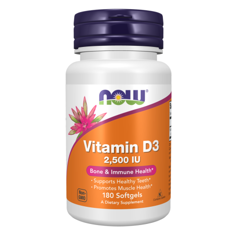 D-3 2,500 IU - 180 Softgels