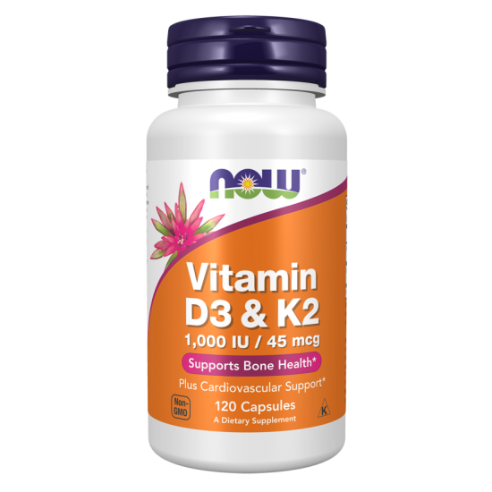 Vitamin D-3 & K-2 120 Capsules