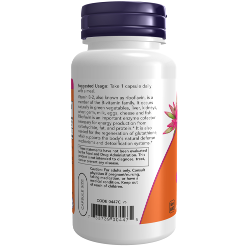B-2 (Riboflavin) 100mg - 100 Veg Capsules