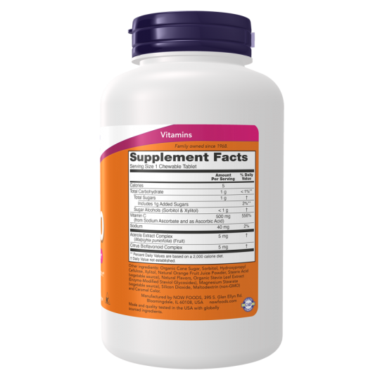 C-500 Orange 100 Chewable Tablets C-500 Orange 100 Chewable Tablets