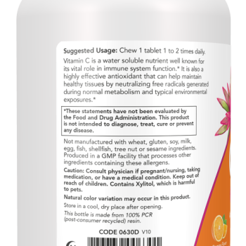 C-500 Orange 100 Chewable Tablets