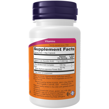 C-1000 mg C-vitamin, bioflavonoiddal és rutinnal 500 Veg Capsules