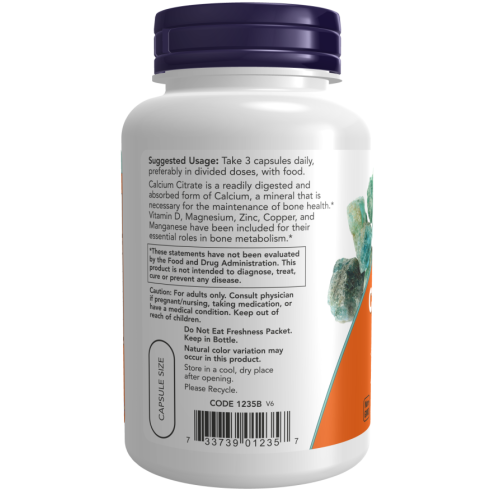 Calcium Citrate 120 Veg Capsules