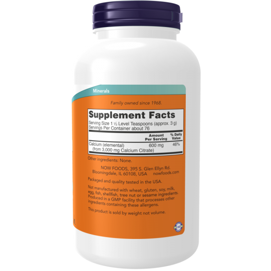 Calcium Citrate Pure Powder - 8 oz