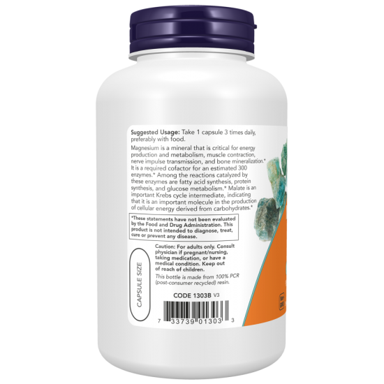 Magnesium Malate 840 mg Veg Capsules