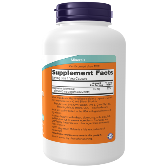 Magnesium Malate 840 mg Veg Capsules