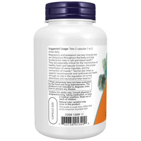 Magnesium & Potassium Aspartate 120  Veg Capsules
