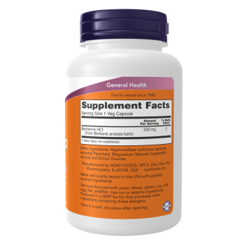 Berberine HCl 500 mg 90 Veg Capsules