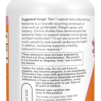 Berberine HCl 500 mg 90 Veg Capsules
