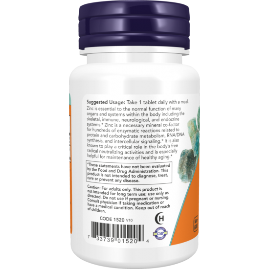 Zinc (from Zinc Gluconate) 50 mg - 250 Tablets Zinc (from Zinc Gluconate) 50 mg - 250 Tablets