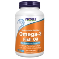 Omega-3 Fish Oil, Molecularly Distilled 200 Softgels / Omega-3 halolaj, molekulárisan desztillált lágyzselatin kapszulák Omega-3 Fish Oil, Molecularly Distilled 200 Softgels / Omega-3 halolaj, molekulárisan desztillált lágyzselatin kapszulák