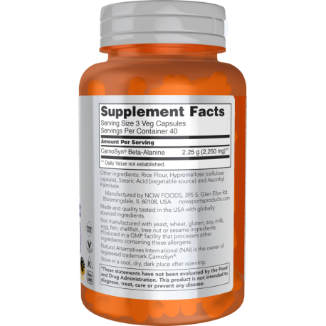 Beta-Alanine 750 mg 120 Capsules