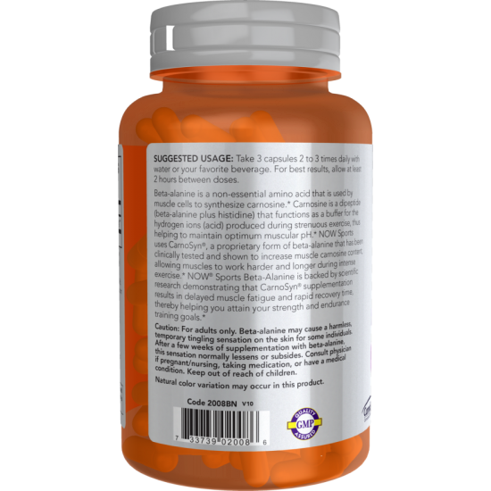 Beta-Alanine 750 mg 120 Capsules Beta-Alanine 750 mg 120 Capsules