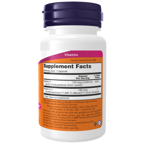 Mega D-3 & MK-7 60 Veg Capsules