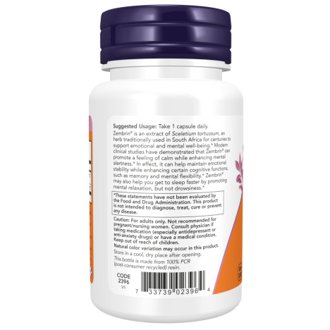 Calm & Focus with Zembrin® & GABA 60 Veg Capsules