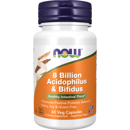 8 Billion Acidophilus & Bifidus 60 Veg Capsules