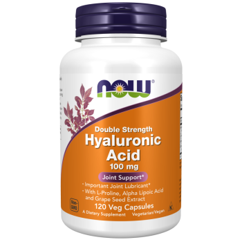 Hyaluronic Acid, Double Strength 100 mg 120 Veg Capsules