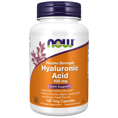Hyaluronic Acid, Double Strength 100 mg 120 Veg Capsules