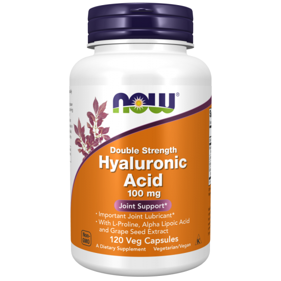 Hyaluronic Acid, Double Strength 100 mg 120 Veg Capsules Hyaluronic Acid, Double Strength 100 mg 120 Veg Capsules