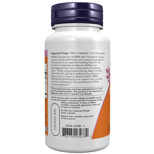 Glucosamine & MSM 180 Veg Capsules