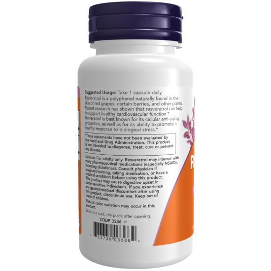 Resveratrol, Extra Strength 350 mg 60 Veg Capsules Resveratrol, Extra Strength 350 mg 60 Veg Capsules