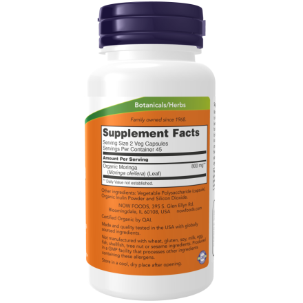 Moringa Leaf 90 Veg Capsules