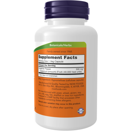 Cayenne 500 mg 100 Veg Capsules