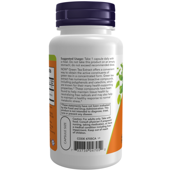 Green Tea Extract 400 mg - 100 Veg Capsules Green Tea Extract 400 mg - 100 Veg Capsules