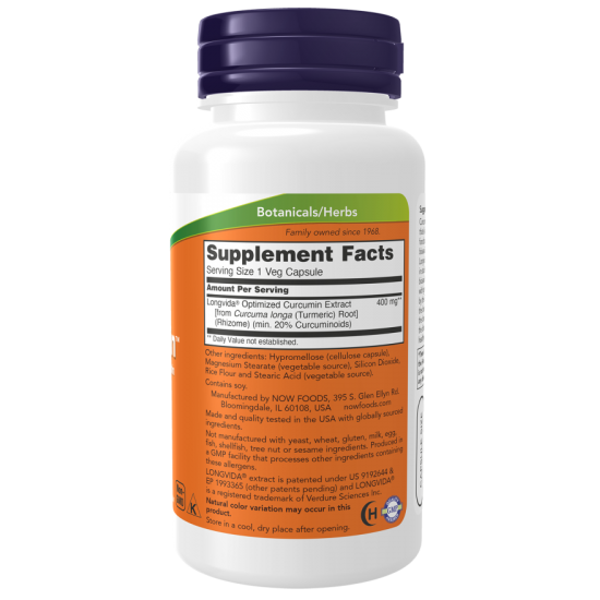 CurcuBrain™ 400 mg 50 Veg Capsules