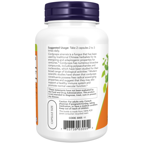 Cordyceps 750 mg - 90 Veg Capsules
