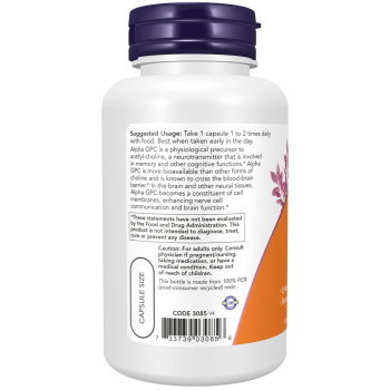 Alpha GPC 300 mg - 60 Veg Capsules