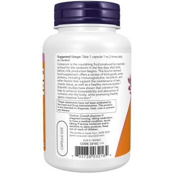 Colostrum 500 mg - 120 Veg Capsules