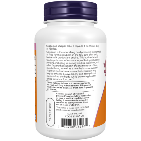 Colostrum 500 mg - 120 Veg Capsules