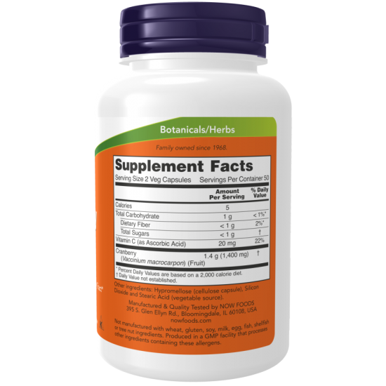 Cranberry Caps - 100 Veg Capsules