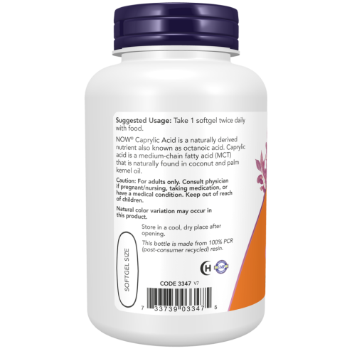 Caprylic Acid 600 mg - 100 Softgels