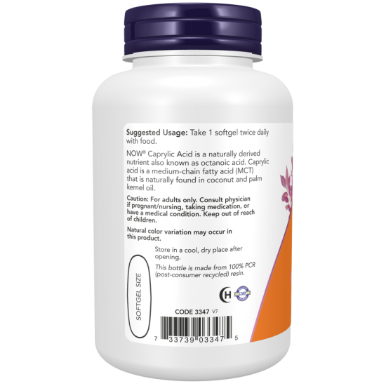Caprylic Acid 600 mg - 100 Softgels Caprylic Acid 600 mg - 100 Softgels