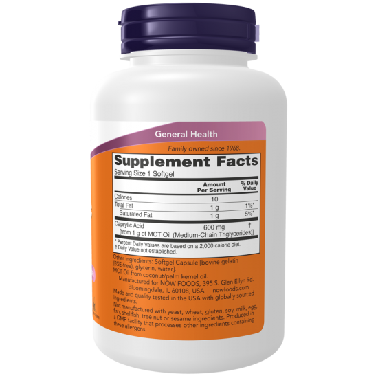 Caprylic Acid 600 mg - 100 Softgels Caprylic Acid 600 mg - 100 Softgels