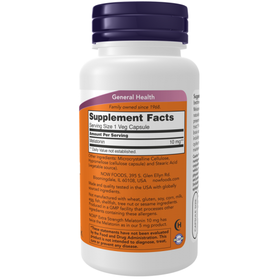 Mltnn, Extra Strength 10 mg 100 Veg Capsules