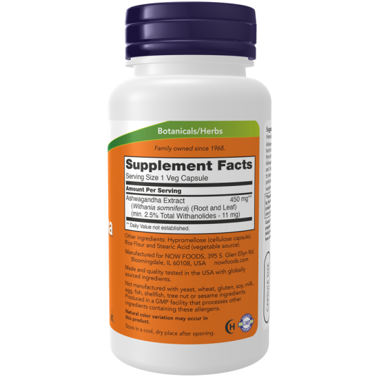 Ashwagandha Extract 450 mg - 90 Veg Capsules