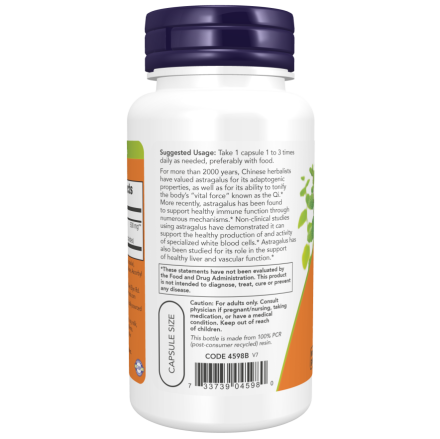 Astragalus Extract 500 mg 90 Veg Capsules