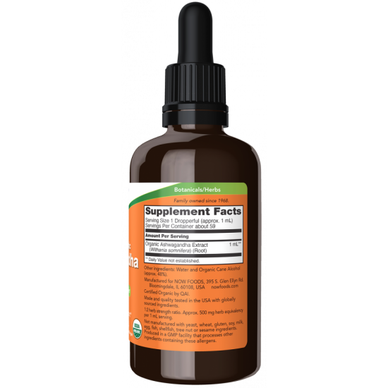 Ashwagandha Extract Liquid, Organic 59 ml