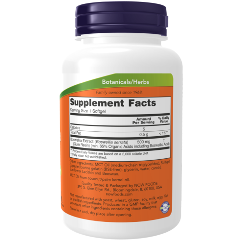 Boswellia Extract 500 mg - 90 Softgels