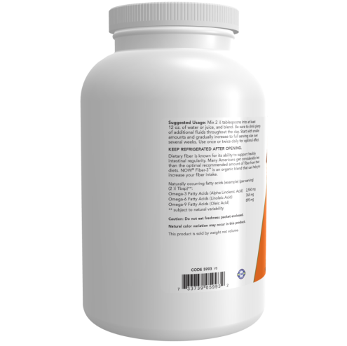 Fiber-3, Organic 454g /szavatossági idő: 2026-04-30