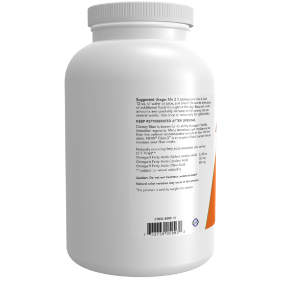 Fiber-3, Organic 454g /szavatossági idő: 2026-04-30